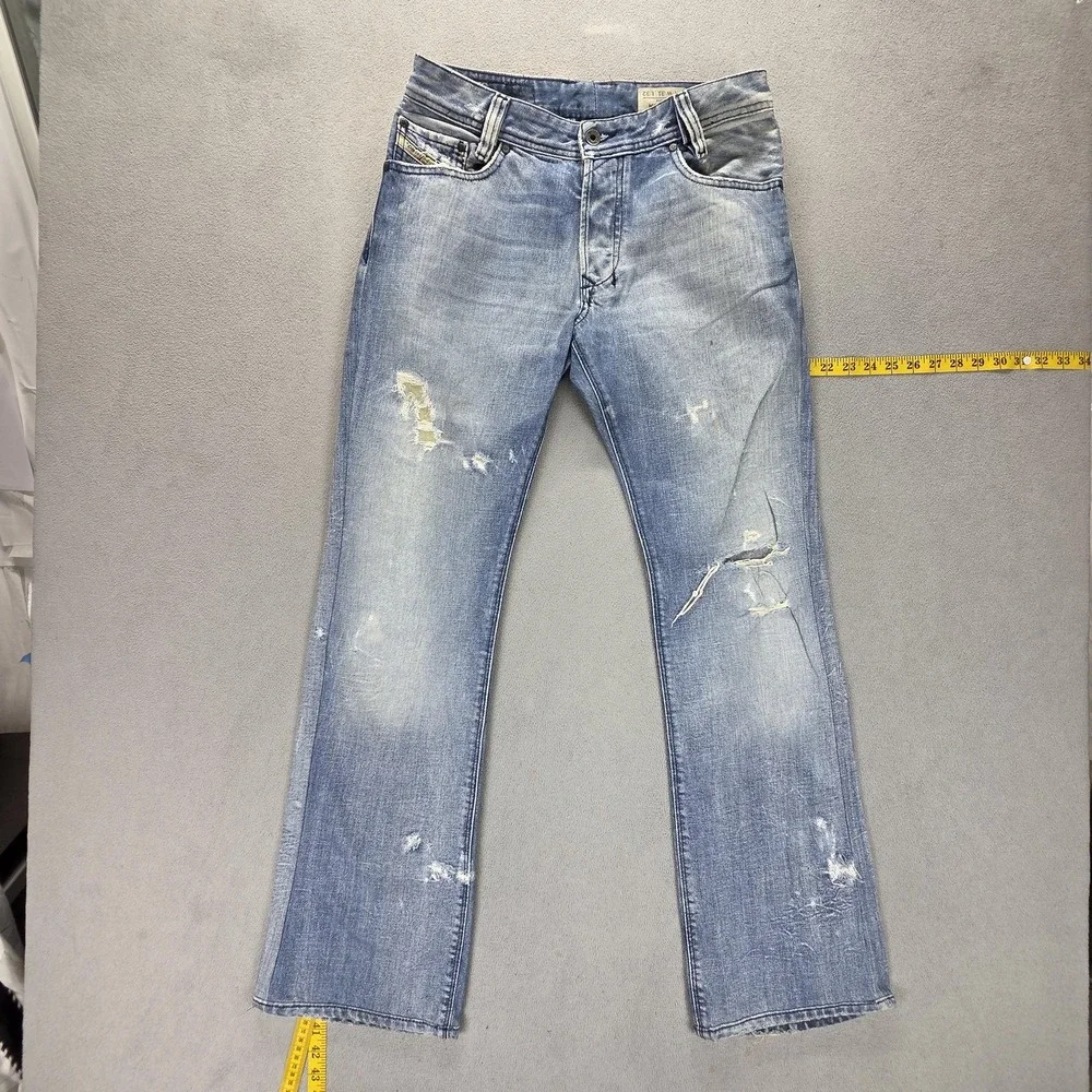 Diesel Jeans Mens 31x32 Blue Koffha Regular Bootcut Made Italy Button Fly 0071J